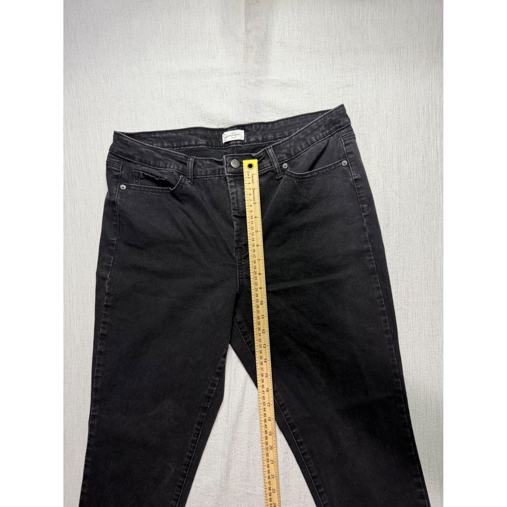 Jessica Simpson Womens Size 14 Black Skinny Jeans High Rise Stretch Denim Pants - Picture 9 of 11